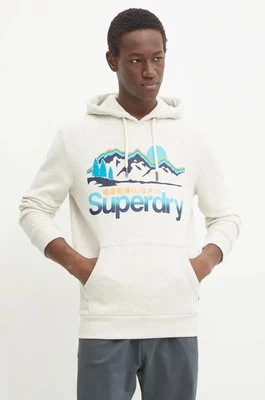 Superdry bluza męska kolor szary z kapturem z nadrukiem M2013708A-43D