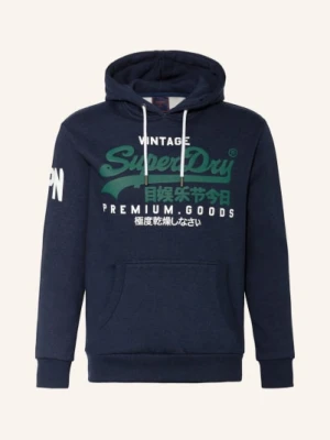 Superdry Bluza Z Kapturem blau