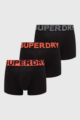 Superdry bokserki 3-pack męskie kolor czarny