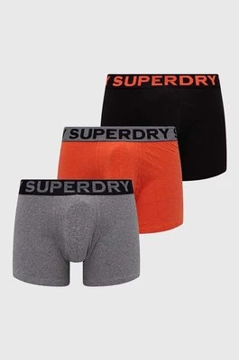 Superdry bokserki 3-pack męskie kolor czarny