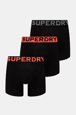 Superdry bokserki 3-pack męskie kolor czarny M3110452A-13A