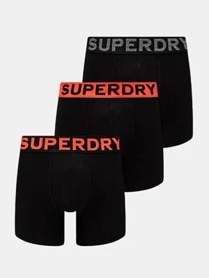 Superdry bokserki 3-pack męskie kolor czarny M3110452A-13A