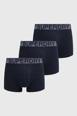 Superdry bokserki 3-pack męskie kolor granatowy