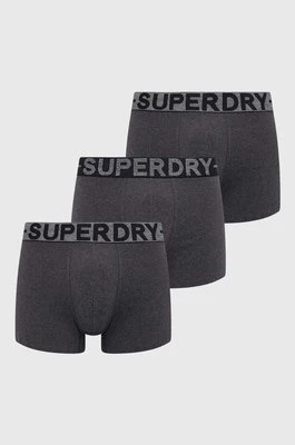 Superdry bokserki 3-pack męskie kolor szary