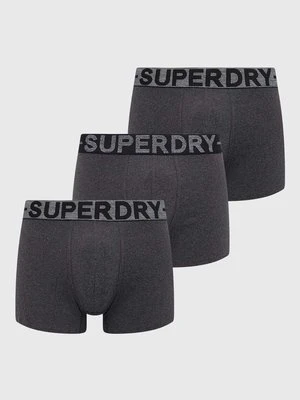 Superdry bokserki 3-pack męskie kolor szary