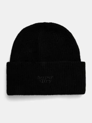 Superdry czapka z domieszką wełny kolor czarny Y9010185A-02A