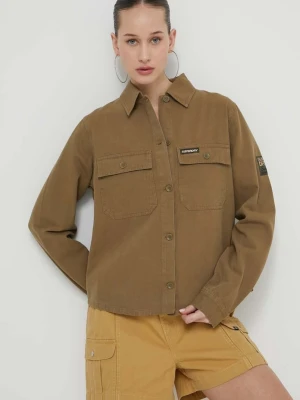 Superdry koszula bawełniana zielony