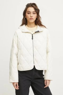 Superdry kurtka damska kolor beżowy przejściowa oversize W5011795A-STA