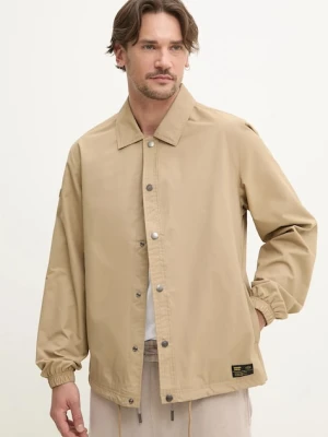 Superdry kurtka kolor beżowy przejściowa M5012152A-8TU