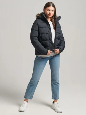 Superdry Kurtka zimowa w kolorze granatowym rozmiar: M