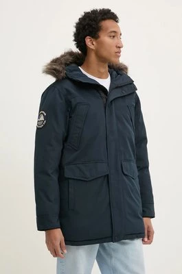 Superdry parka męska kolor granatowy zimowa M5011929A-98T