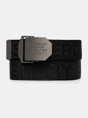 Superdry pasek męski kolor czarny M9210121A-02A