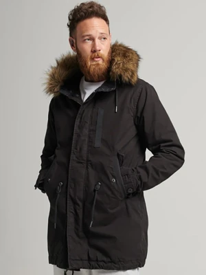 Superdry Płaszcz przejściowy w kolorze czarnym rozmiar: M