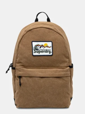 Superdry plecak damski kolor brązowy duży gładki W9110415A-8MA