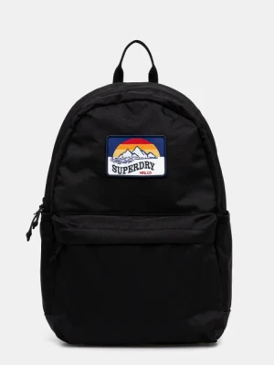 Superdry plecak damski kolor czarny duży z aplikacją Y9110273A-02A