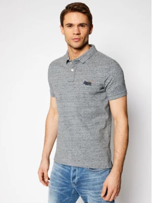 Superdry Polo Classic Pique M1110031A Szary Regular Fit