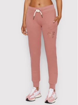 Superdry Spodnie dresowe Script Style W7010615A Różowy Regular Fit