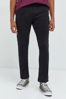 Superdry spodnie męskie kolor czarny w fasonie chinos