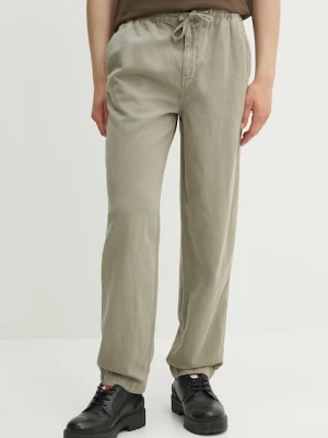 Superdry spodnie z domieszką lnu