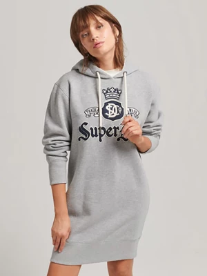 Superdry Sukienka dresowa w kolorze szarym rozmiar: S