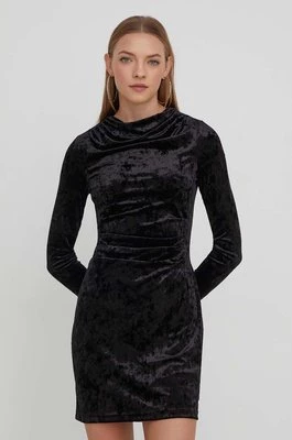 Superdry sukienka kolor czarny mini dopasowana
