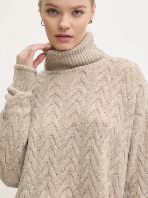 Superdry sweter beżowy