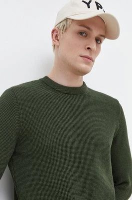 Superdry sweter bawełniany kolor zielony