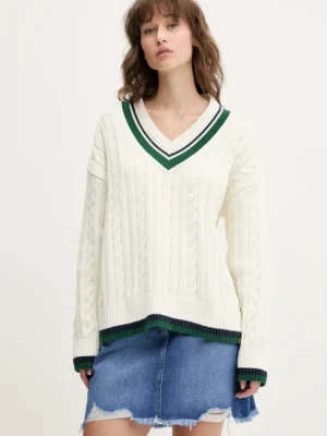 Superdry sweter damski kolor beżowy ciepły W6110668A-71D