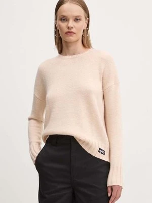 Superdry sweter z domieszką wełny damski kolor pomarańczowy lekki W6110567A-C4F