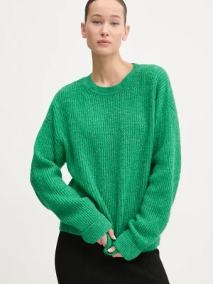 Superdry sweter z domieszką wełny damski kolor zielony W6110579A-B7O