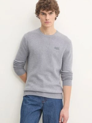 Superdry sweter z domieszką wełny męski kolor szary M6110641A-MD5