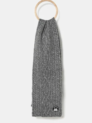 Superdry szalik z wełną kolor szary melanżowy W9310079A-C2Z