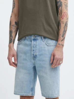 Superdry szorty jeansowe męskie kolor niebieski