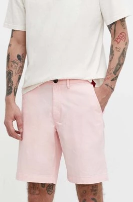 Superdry szorty męskie kolor różowy