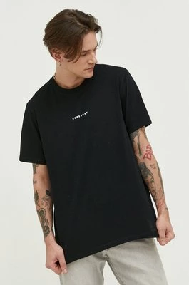 Superdry t-shirt bawełniany kolor czarny z nadrukiem