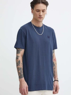 Superdry t-shirt bawełniany męski kolor granatowy gładki