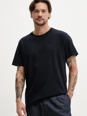 Superdry t-shirt bawełniany męski kolor granatowy gładki M1012208A-JVH