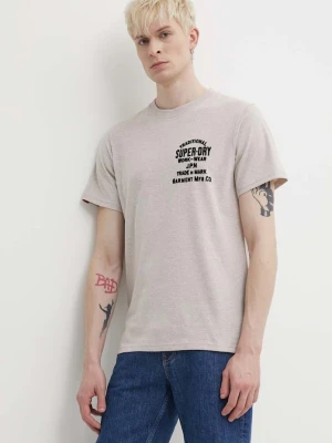 Superdry t-shirt beżowy