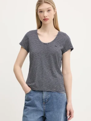 Superdry t-shirt damski kolor granatowy W1011381A-F1Q