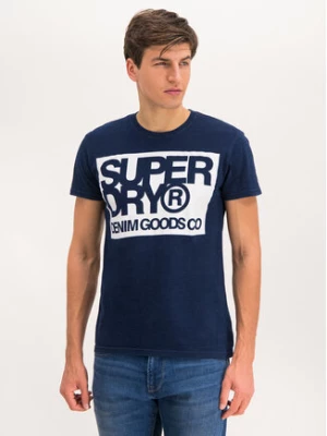 Superdry T-Shirt M1000003A Granatowy Regular Fit