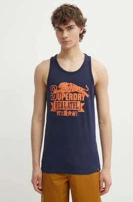 Superdry t-shirt męski kolor granatowy