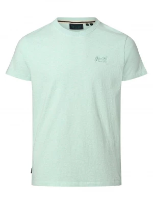 Superdry - T-shirt męski, niebieski|zielony