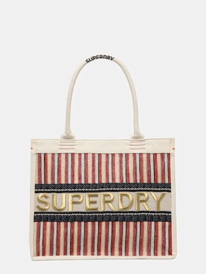 Superdry torebka kolor beżowy W9110411A-F1X