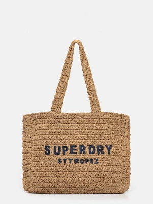 Superdry torebka kolor brązowy W9110401A-F4X