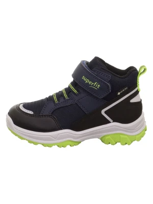 superfit Skórzane botki "Jupiter" w kolorze czarno-granatowo-zielonym rozmiar: 29