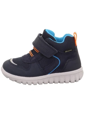 superfit Skórzane botki "Sport7 Mini" w kolorze granatowym rozmiar: 29
