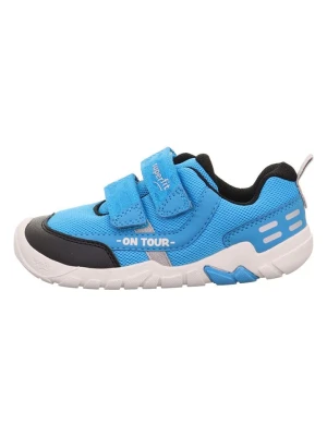 superfit Skórzane buty barefoot "Trace" w kolorze niebieskim rozmiar: 27