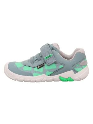 superfit Skórzane buty barefoot "Trace" w kolorze zielonym rozmiar: 31