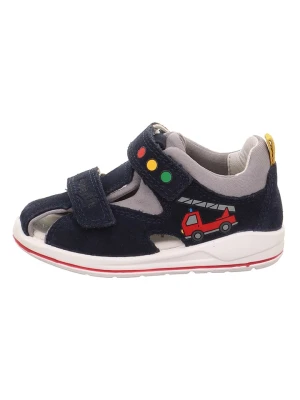 superfit Skórzane półsandały "Boomerang" w kolorze granatowym rozmiar: 21