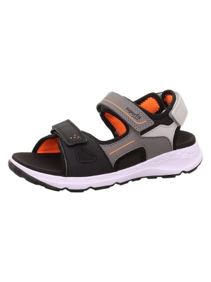 superfit Skórzane sandały "Criss Cross" w kolorze czarnym rozmiar: 38